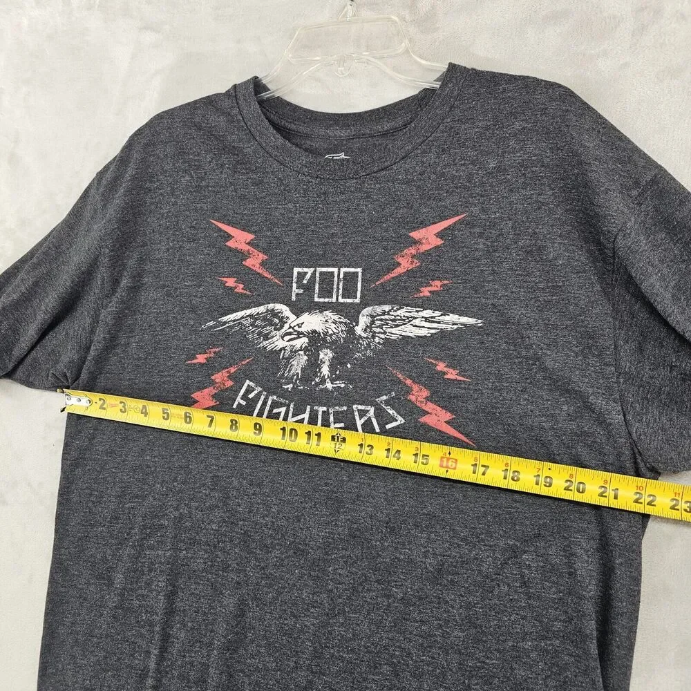Foo Fighters Shirt Mens Large Gray 2008 Eagle‎ Concert Tour Rock Music Band Tee